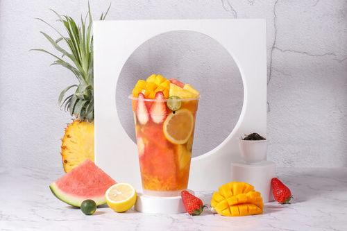 吃瓜桶水果茶,吃瓜桶水果茶，缤纷果香尽享一夏