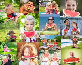 吃瓜男女拍照图片,吃瓜男女拍照记录甜蜜时光